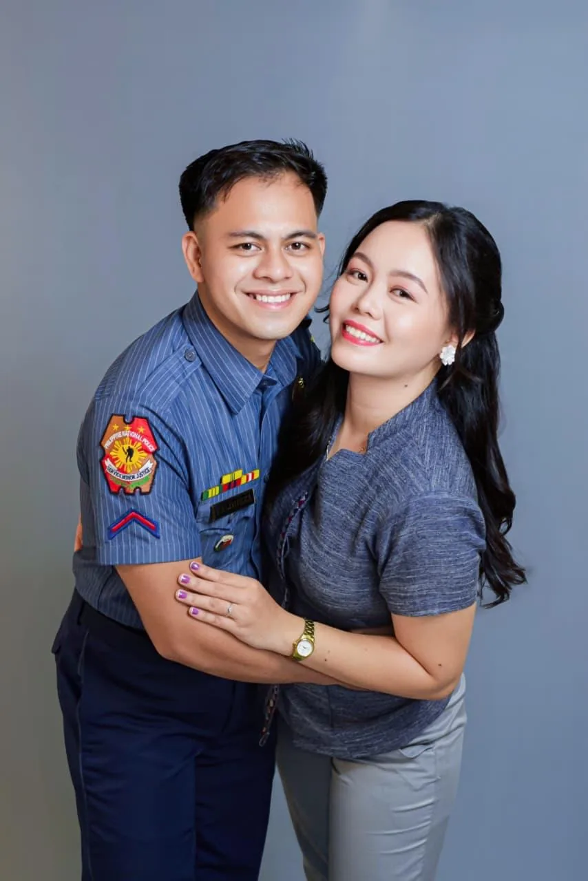 Clarissa and Jaylord Kyle in uniform
